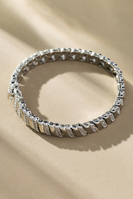 By Anthropologie Pavé Tennis Bracelet In Metallic