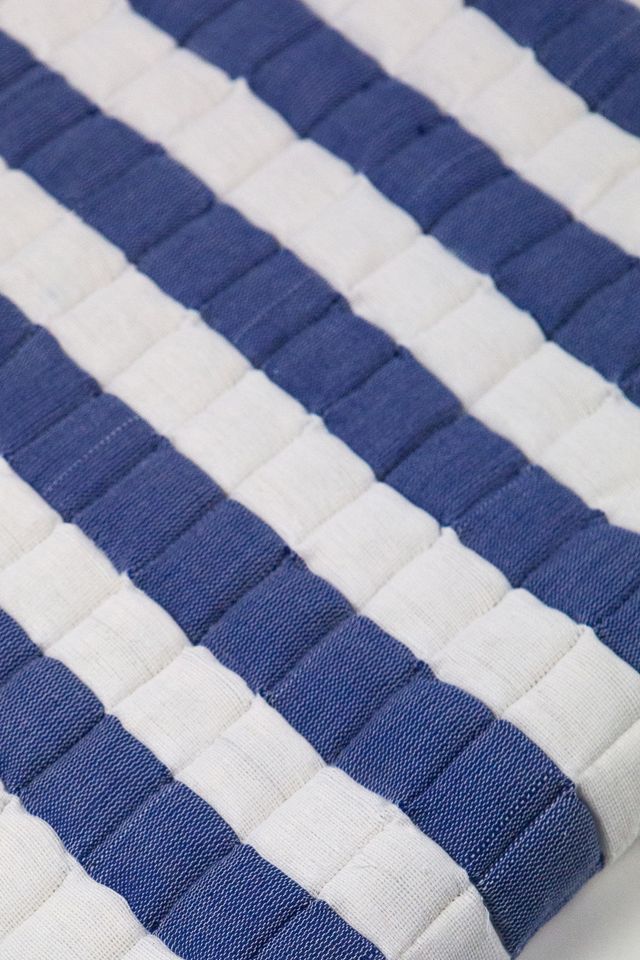 Archive NY Striped Quilted Sujani Blanket #3