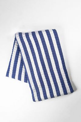 Archive NY Striped Quilted Sujani Blanket