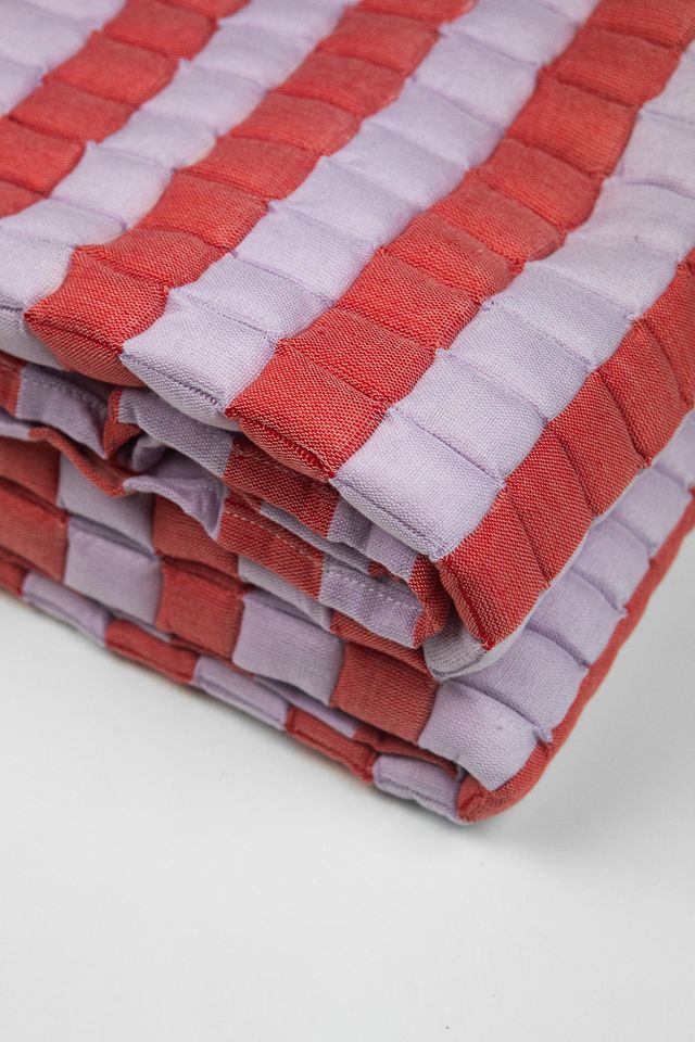 Archive NY Striped Quilted Sujani Blanket #1