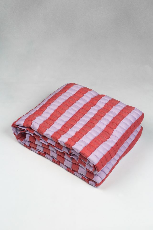 Archive NY Striped Quilted Sujani Blanket #2
