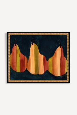 Pears With Stripes Wall Art 