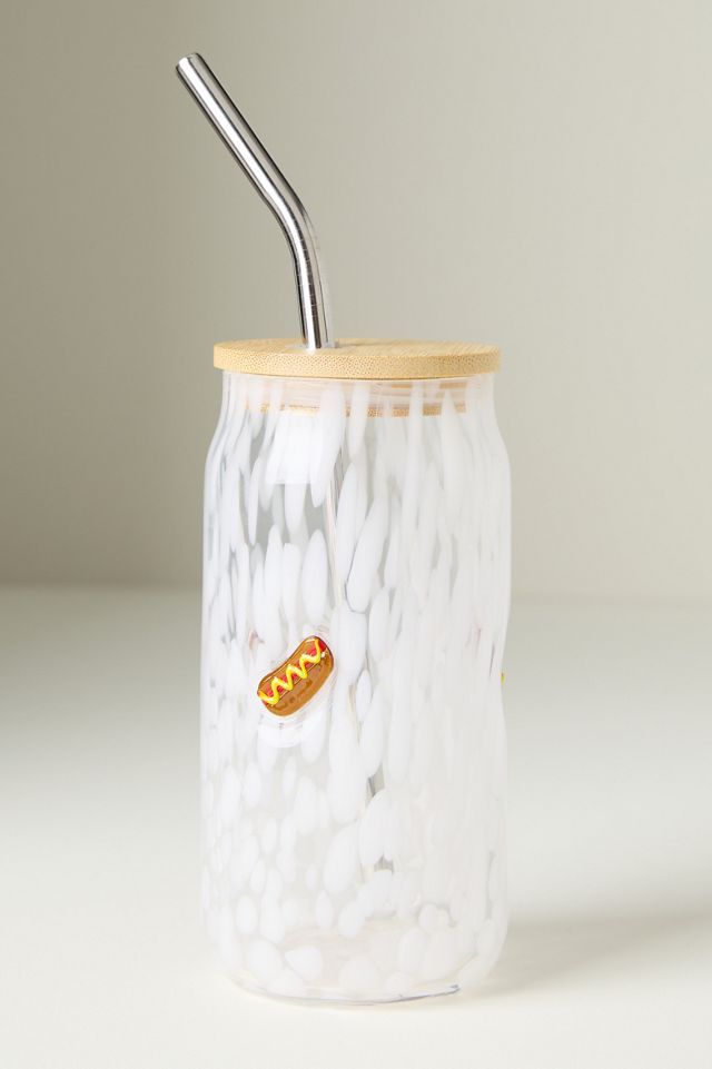Confetti Icon Juice Glass Tumbler with Lid #1