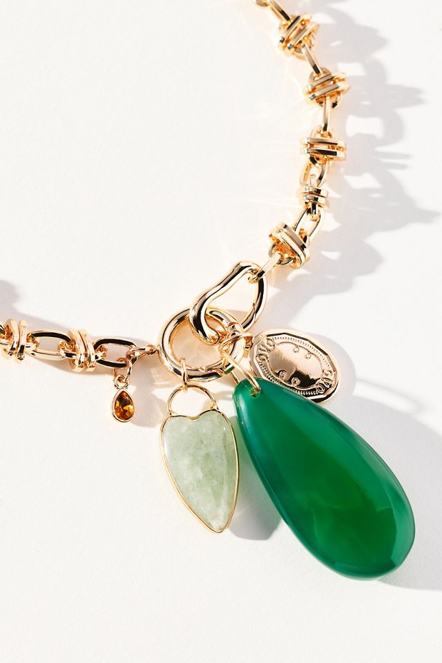 Charm Cluster Pendant Necklace #1