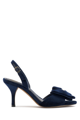 Vince Camuto Paycen 3d Bow Slingback Heels In Blue