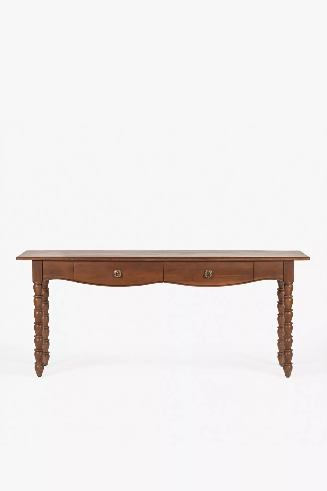 Spindle Wood Console Table