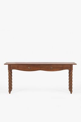 Spindle Wood Console Table
