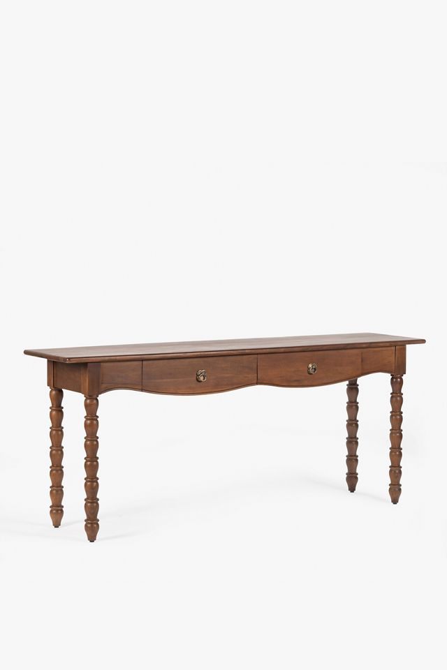 Spindle Wood Console Table #1