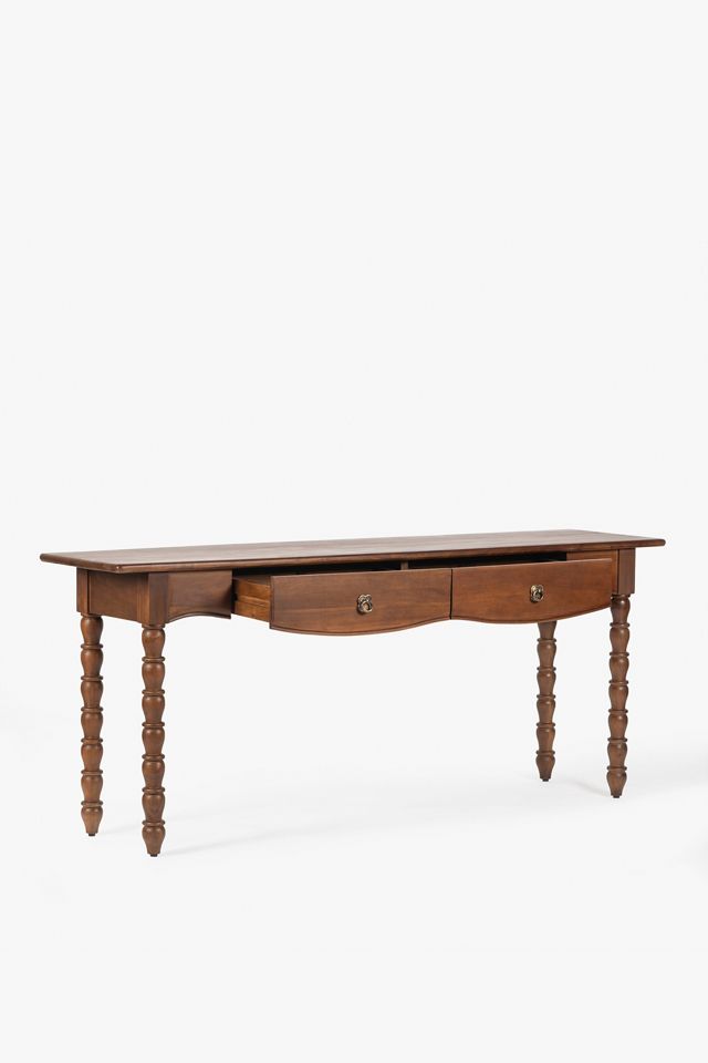 Spindle Wood Console Table #2