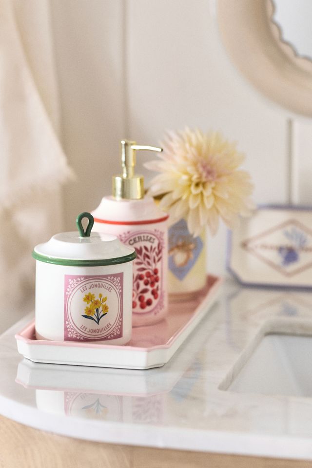 Cerise Ceramic Bath Tray #1