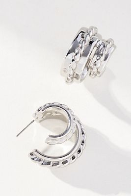 Rope Knot Hoop Earrings