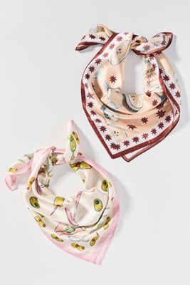 By Anthropologie Nikki Ackerman X Anthropologie Hair Scarves, Set Of 2 In Multi