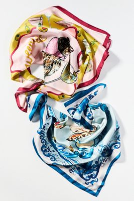 Maeve Printed Bandana Scarf