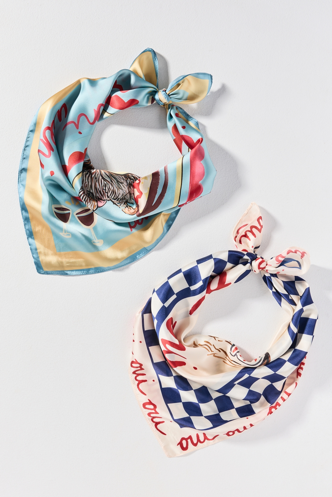 Nikki Ackerman x Anthropologie Hair Scarves, Set of 2