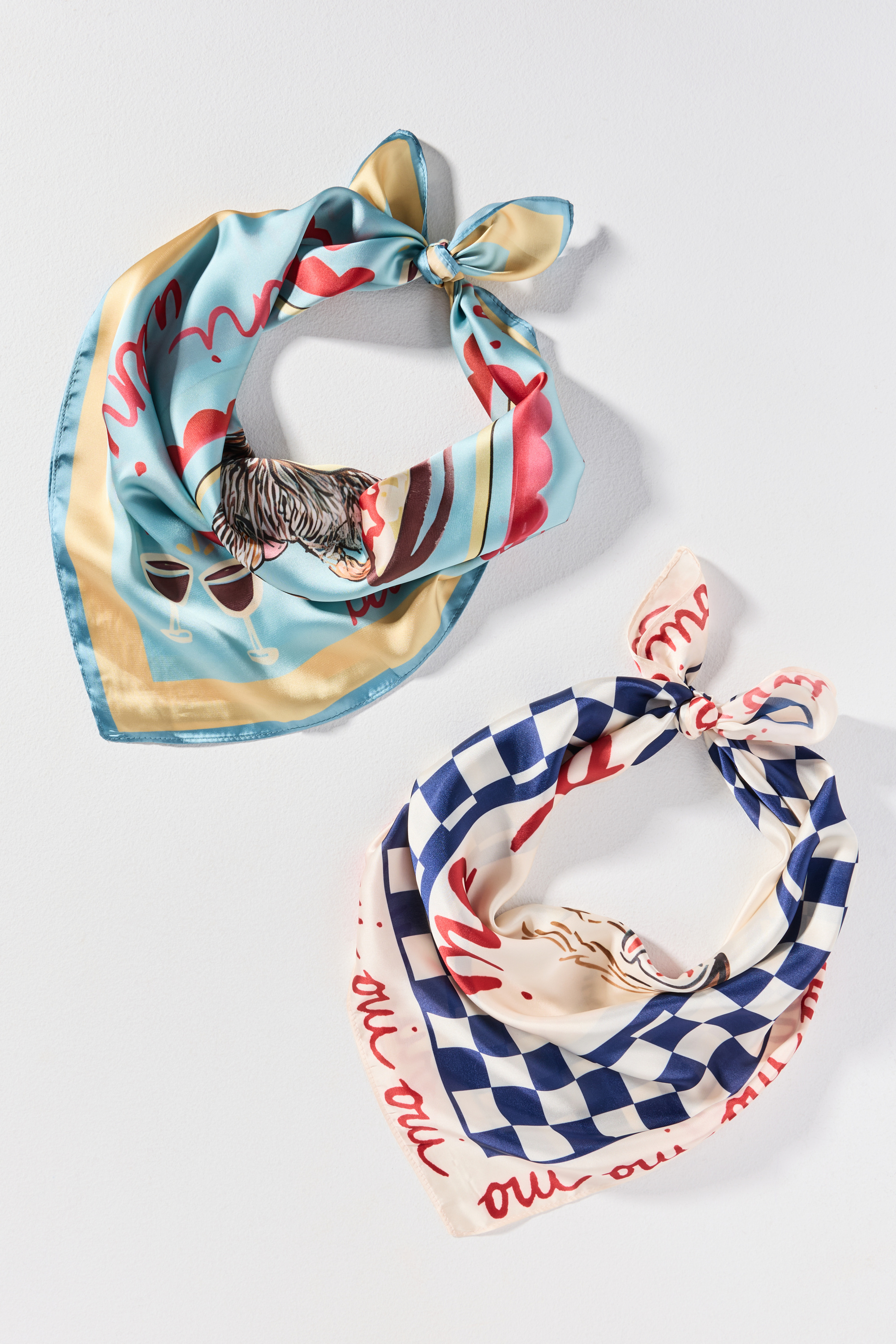 Nikki Ackerman x Anthropologie Hair Scarves, Set of 2 — Image 3