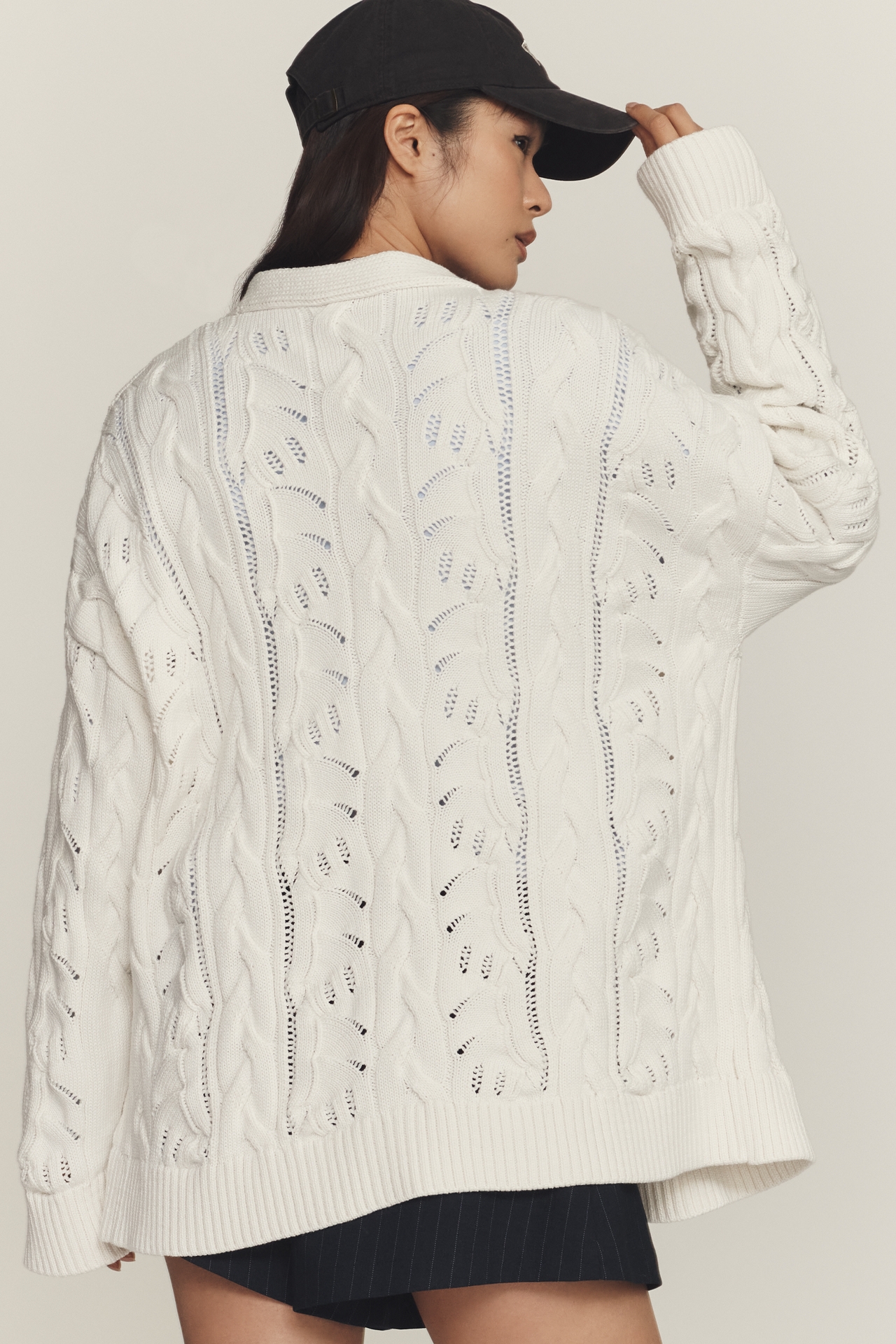 By Anthropologie Cable-Knit Cardigan Sweater