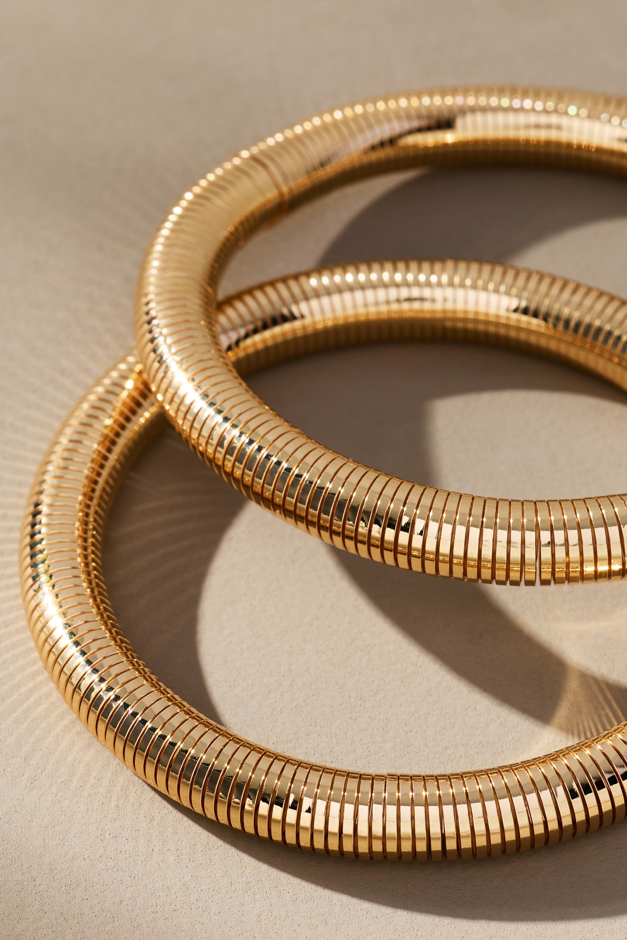 Stretch Metal Bracelets, Set of 2