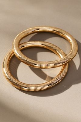 Stretch Metal Bracelets, Set of 2