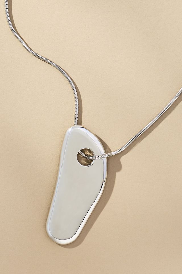 Delicate Sculptural Pendant Necklace #1