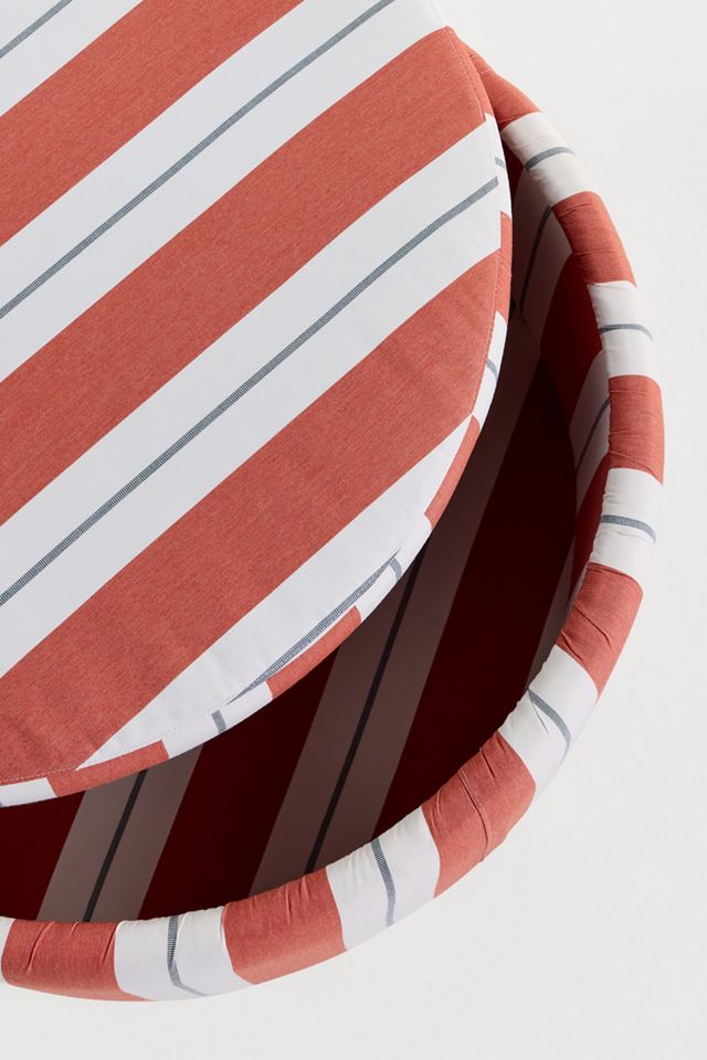 Sunbrella® Stripe Large Storage Ottoman #3