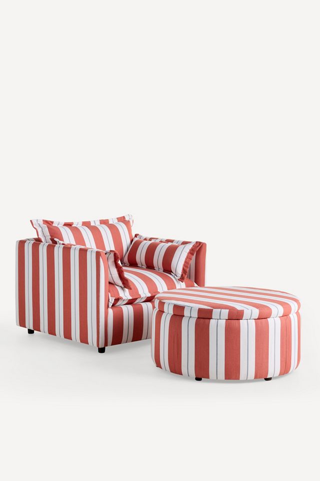 Denver Sunbrella® Stripe Outdoor Chair #2