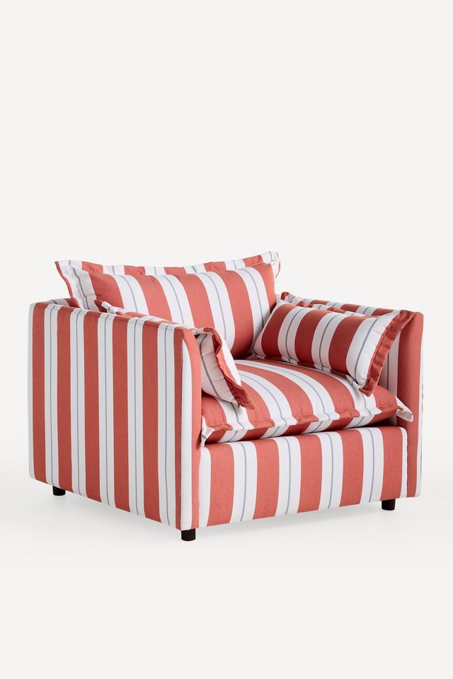 Denver Sunbrella® Stripe Outdoor Chair #1