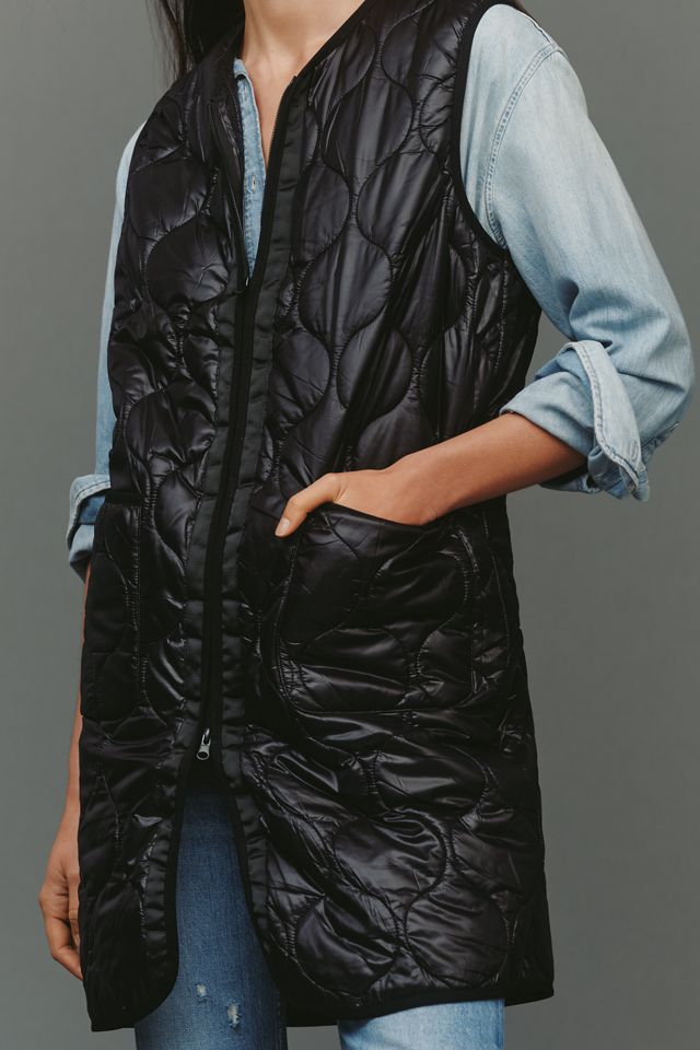 Do Everything in Love Long Quilted Puffer Vest #3