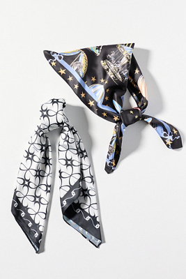 Maeve Hair Scarves, Set Of 2 In Multi