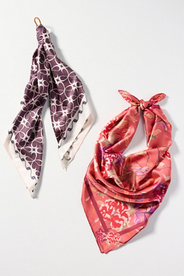 Maeve Hair Scarves, Set Of 2 In Multi