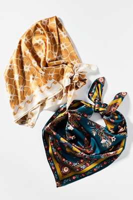 Maeve Hair Scarves, Set Of 2 In Multi