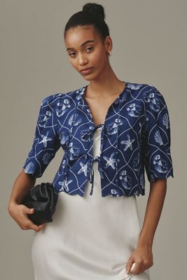 Linden Silken Pleated Waisted Blouse by Pilcro | Anthropologie