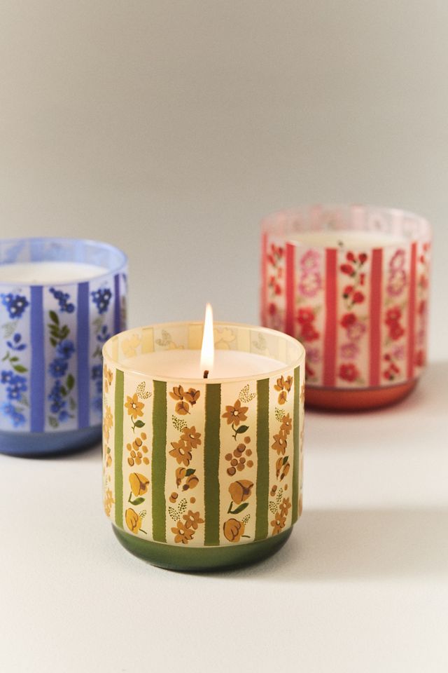 Floral Wildflower Bouquet Boxed Glass Candle #1