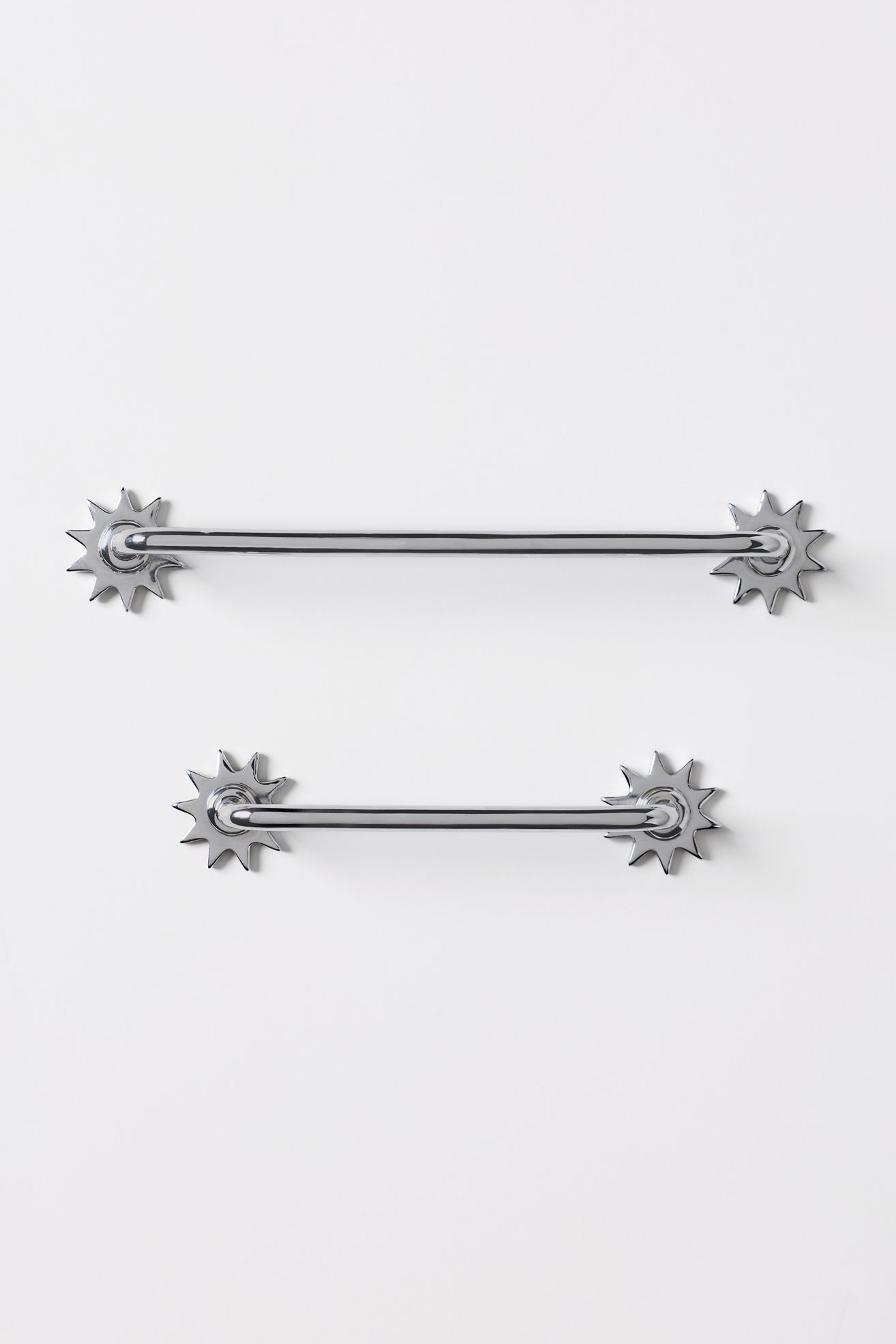 Sun Icon Handle - Chrome, 4"