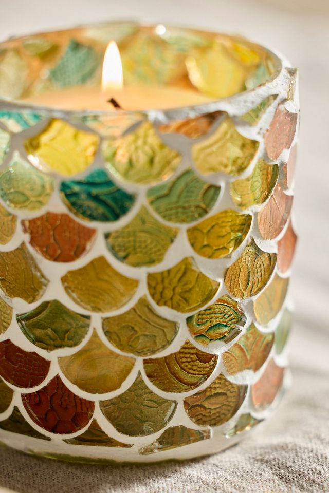 Scale Mosaic Votive Holder #1