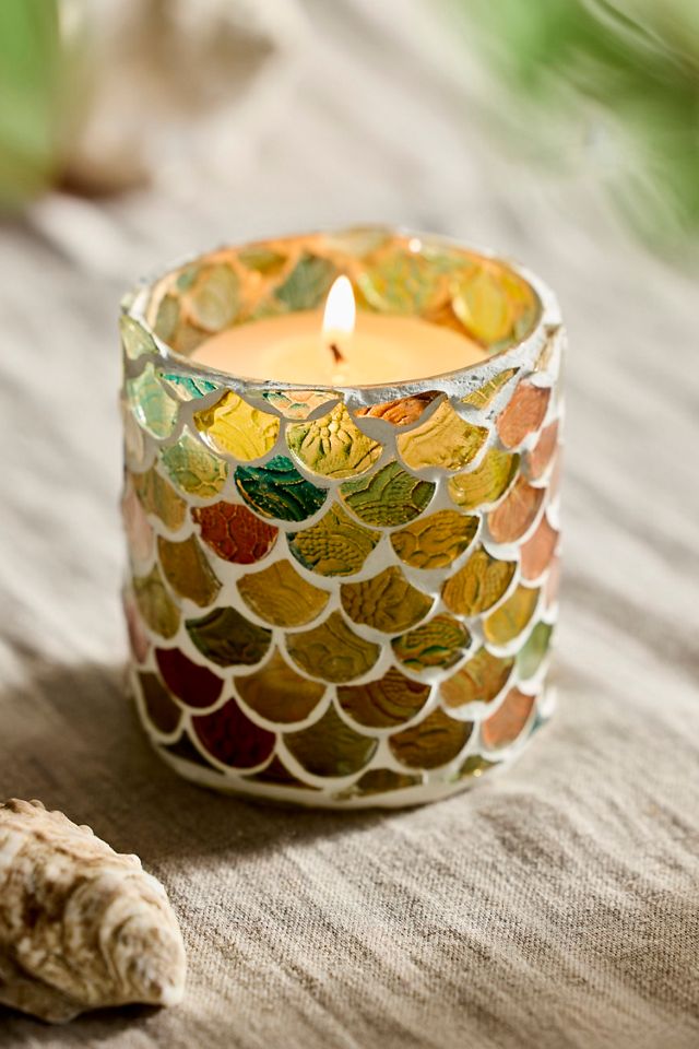 Scale Mosaic Votive Holder #2