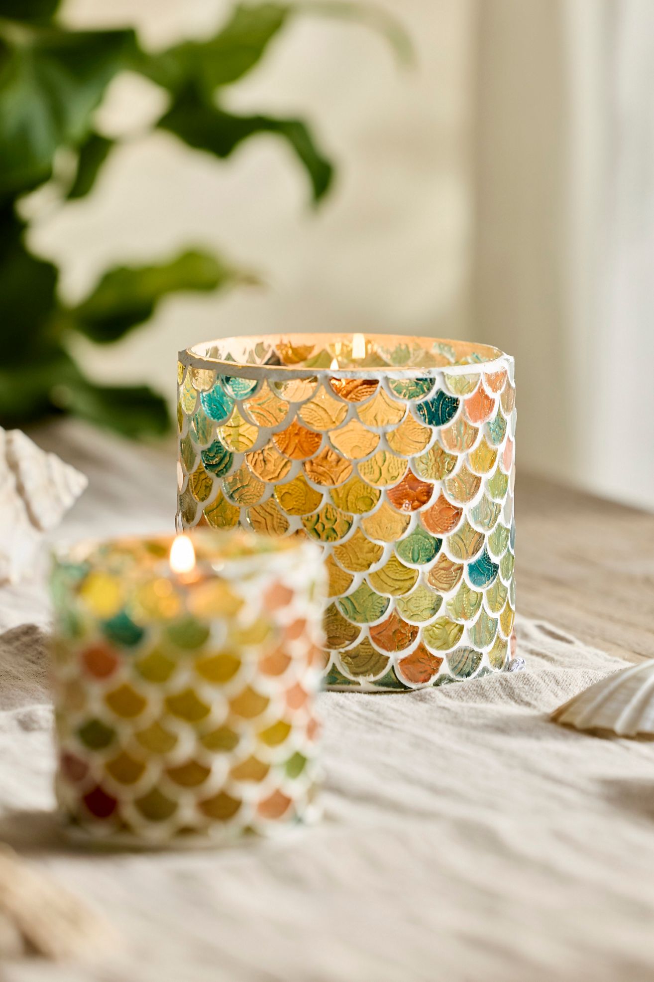 Scale Mosaic Votive Holder - Multi, Standard