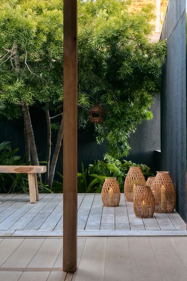 Rattan Hurricane Lantern #4
