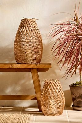 Rattan Hurricane Lantern