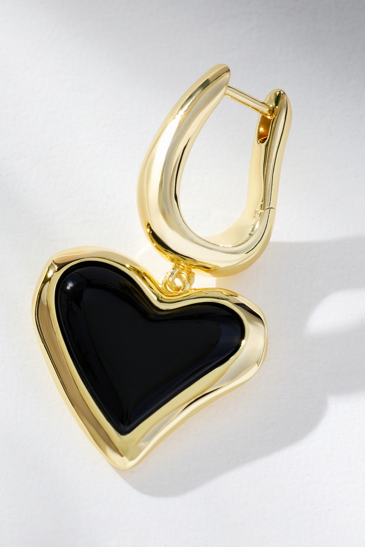 F+H Studios Whitney Heart Charm Earrings
