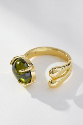 F+h Studios Accord Gemstone Ring In Gold