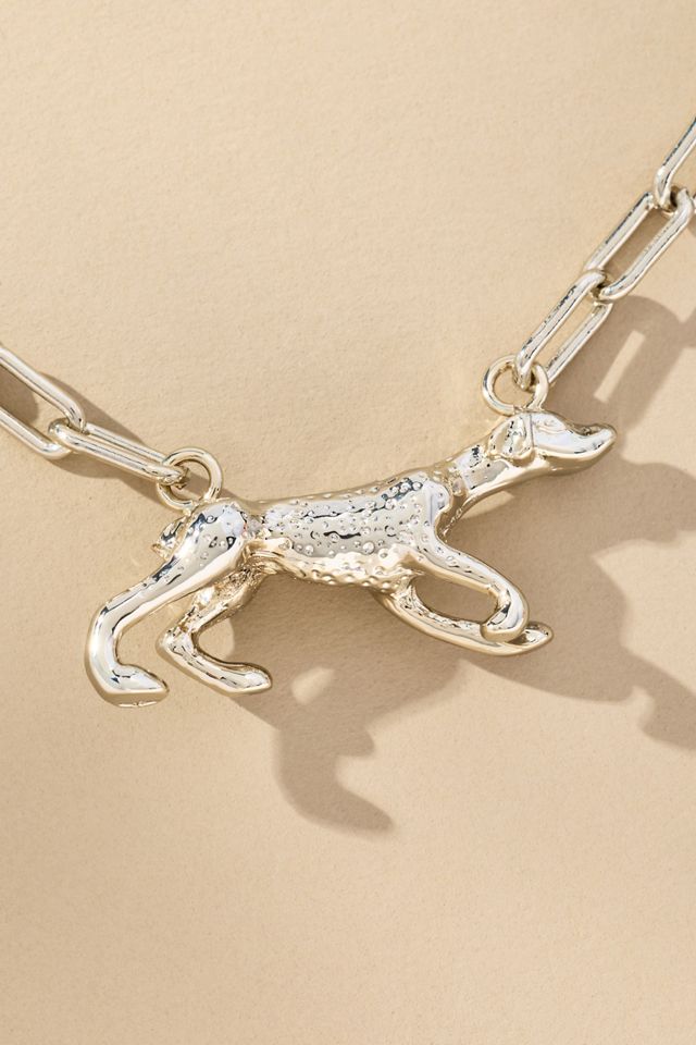 Pup Pendant Chain Necklace #1