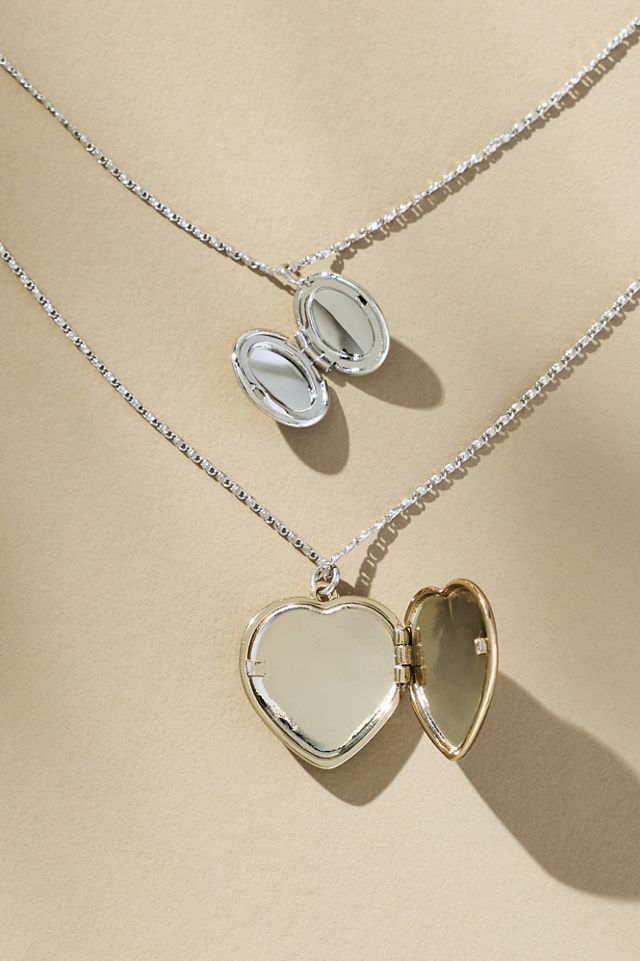 Layered Heart Charm Necklace #1