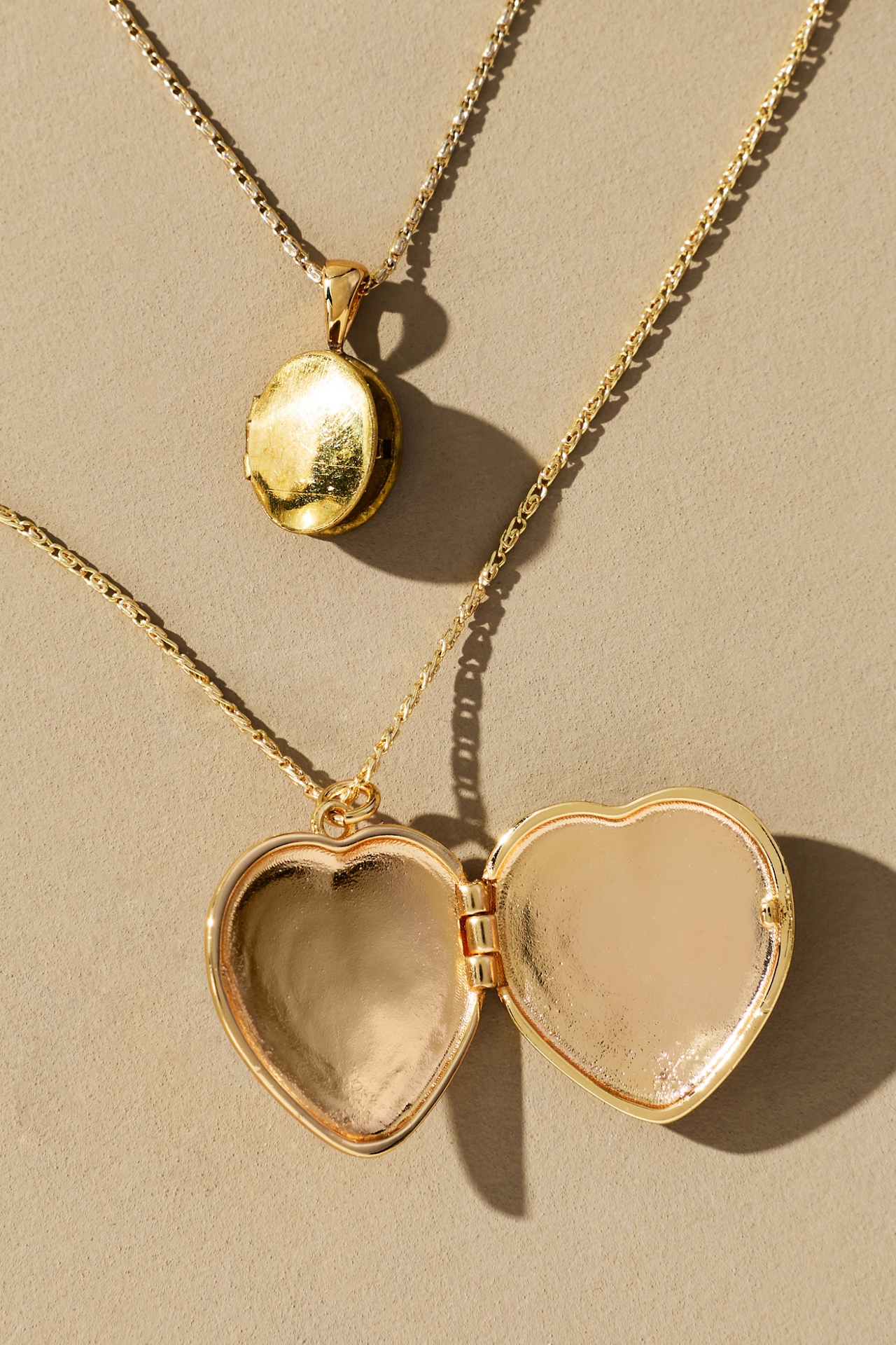 Layered Heart Charm Necklace