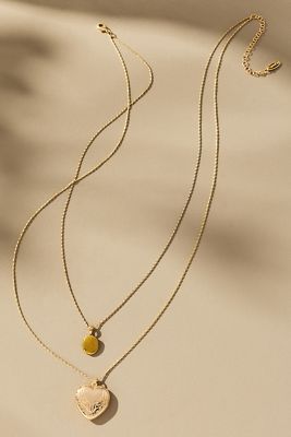 Collar con Dije de Corazón en Capas