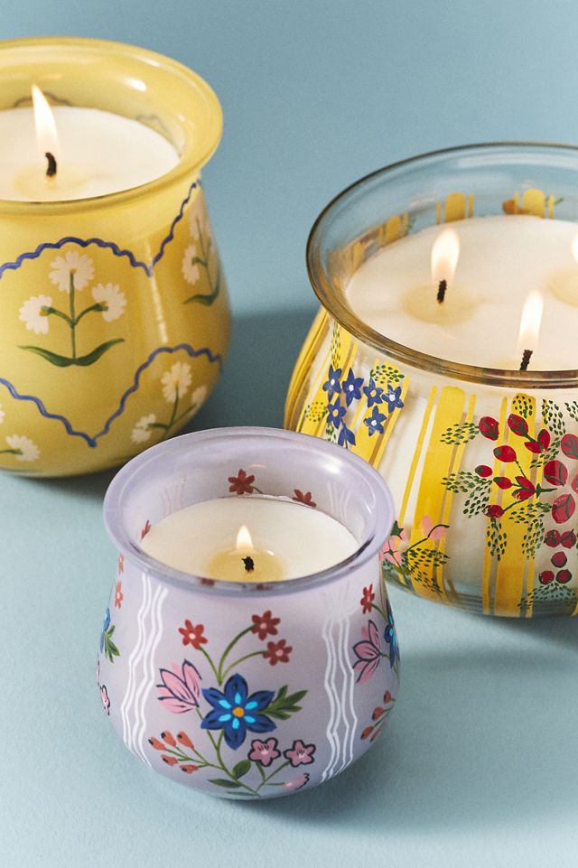 Scandi Fruity Dragon Fruit & Mango Low Wide Glass Candle #1