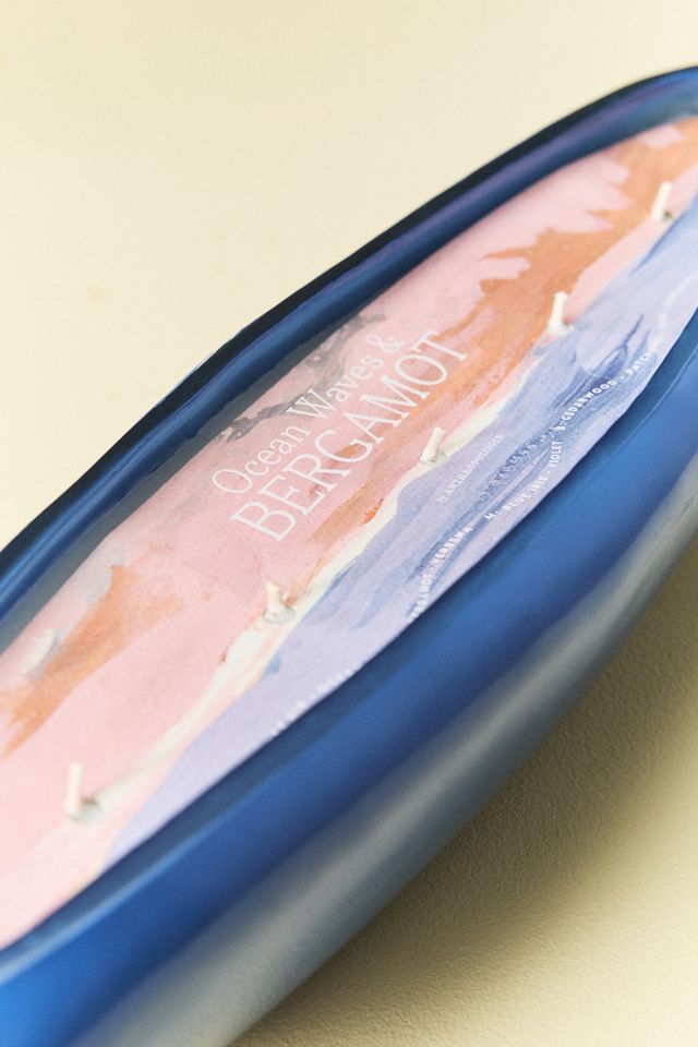 Fresh Ocean Waves & Bergamot Glass Boat Candle #2