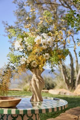 Sand Swirl Ceramic Vase