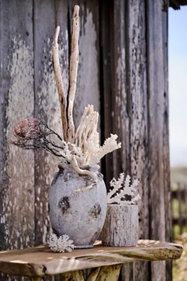 Barnacle Aged Terracotta Vase