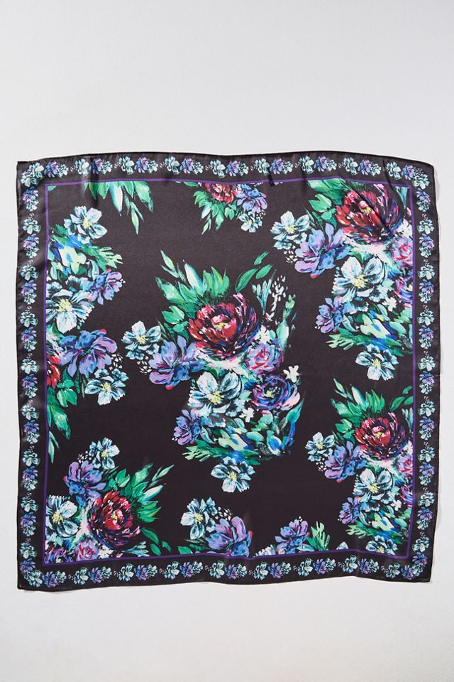 Silken Printed Hair Scarves, Set of 2 #1