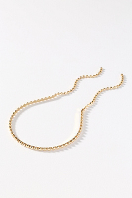 By Anthropologie Drop Chain Headband In Gold